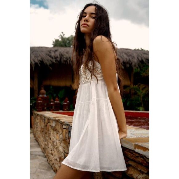 NWT ZARA BEADED MINI DRESS - Picture 4 of 9